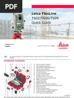 Leica Flexline: Ts02/Ts06/Ts09 Quick Guide