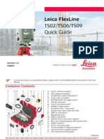 Leica Flexline: Ts02/Ts06/Ts09 Quick Guide