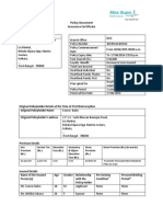 HBV3 Policy Certificate 30339144201501