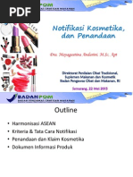 Download BPOM-Notifikasi Kosmetik Dan Penandaan Kosmetik-Seamarang 25 Mei 2015 by Bella Fara Ratna Dila SN279933551 doc pdf