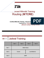 Mikrotik Advanced Routing Training