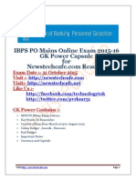 IBPS PO 2015-16 GK Capsule PDF