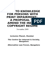 Case for Amendment of Copyright Regime in India November 22- 2009