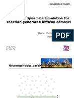 Molecular Dynamics Simulation For Reaction Generated Diffusio-Osmosis