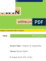 Online - Uwin.ac - Id: Bachelor in Economics (S.E) : Manajemen