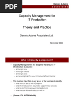 Capacity Management Basics