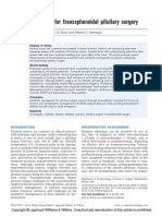 Anesthesia For Transsphenoidal Pituitary Surgery.