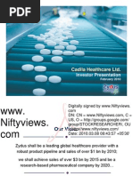 Download Cadila healthcare investor presentation by Niftyviews Blogspot SN27997904 doc pdf