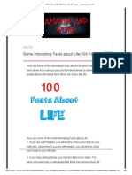 Some Interesting Facts About Life (100 Facts) - Amazing and Weird PDF