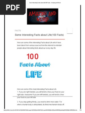 Random Facts About Life
