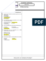 Examen Semanal Biologia 4