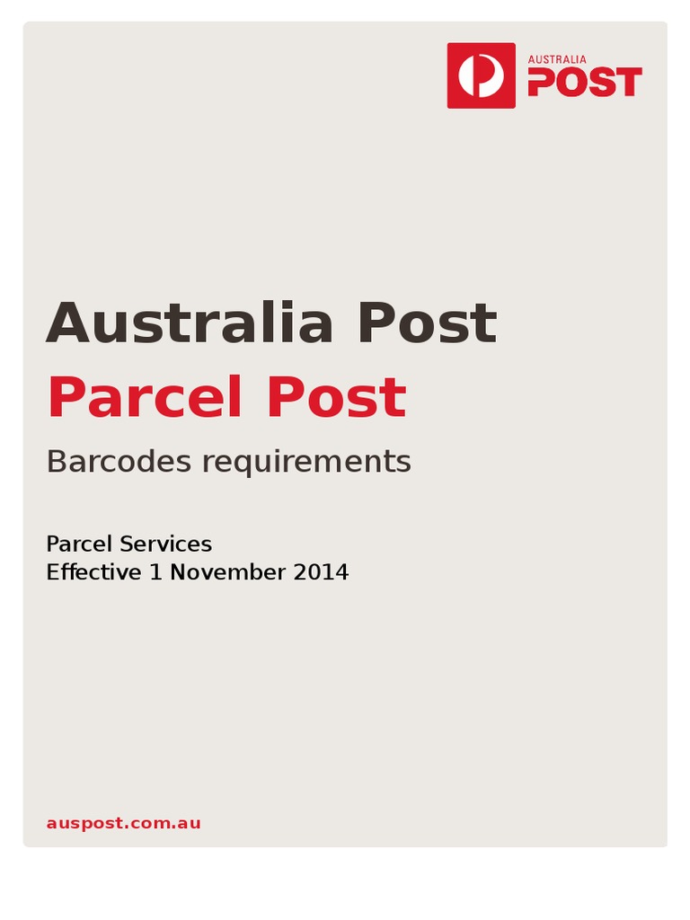 Australia Post Barcode Guidelines for SPC | PDF | Barcode | Information ...