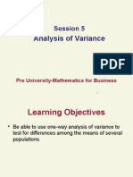 Analysis of Variance: Session 5