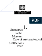 Standards in The Museum Care of Archaeological Collections 1992