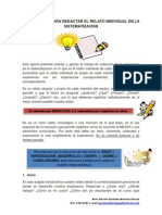 Apuntes Para Redactar El Relato Individual en La Sistematizacion