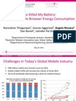 Who Killed My Battery - Analyzing Mobile Browser Energy Consumption Presentation 1