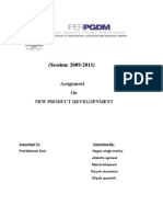 (Session: 2009-2011) : Assignment On New Product Developnment