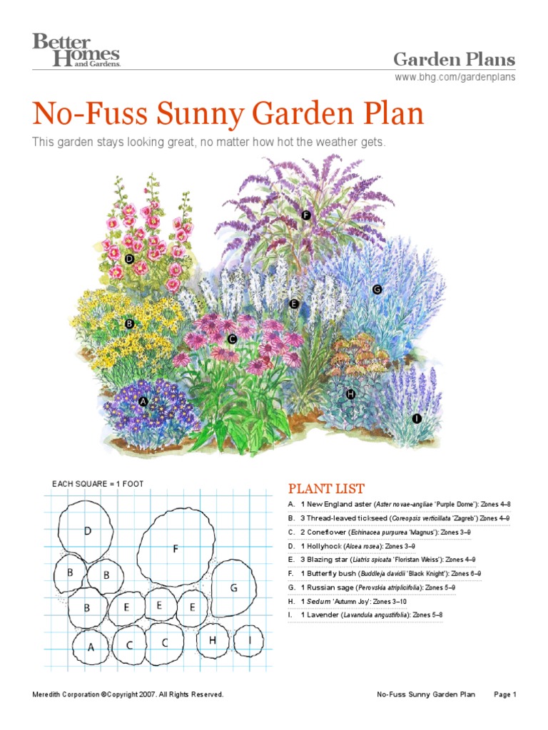 No Fuss Sunny Garden