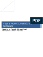 BFS Thesis &amp Proposal Guidelines