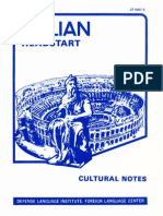 Italian Cultural Notes