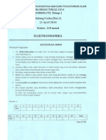 Soal Elektro Dinamika on-MIPA 2014