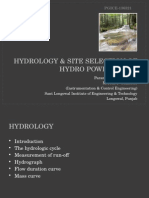 hydrology site selection of hydropowerplant