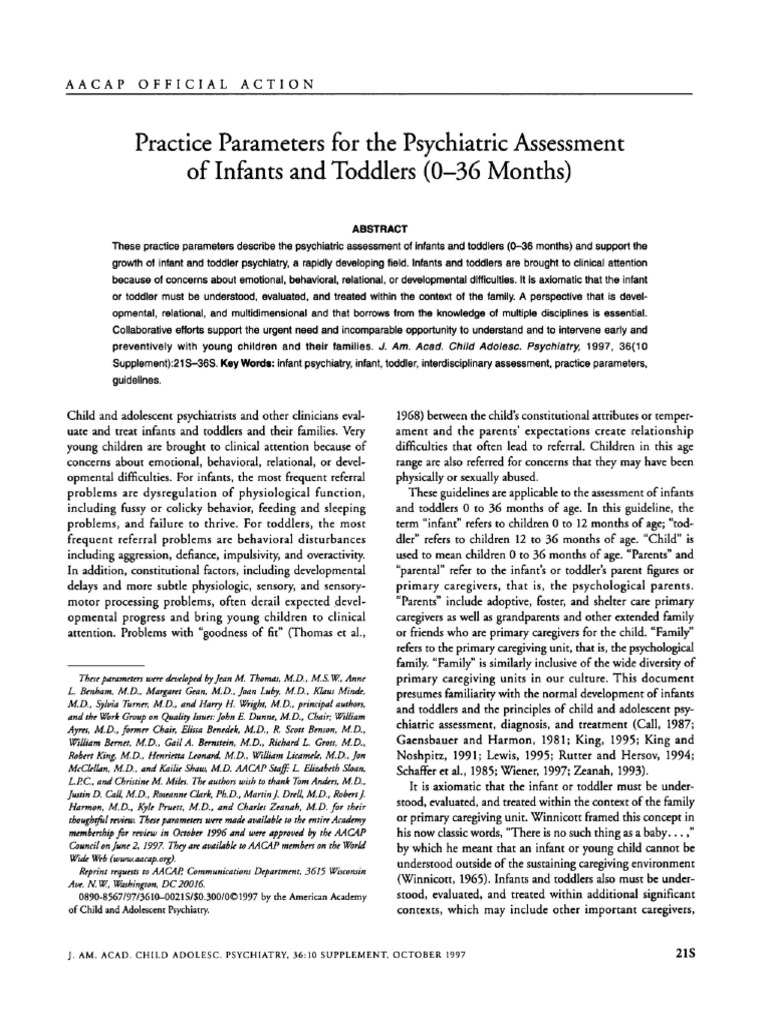 Assessment of Infants and Toddlers | PDF | Child Development ...