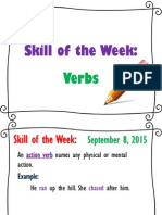 Skill of The Week Verbs