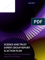 Science and Trust Expert Group Report - 'Starting A National Conversation About Good Science'