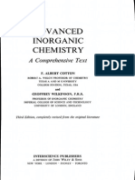 Advanced Inorganic Chemistry2 - A Comprehensive Text by Cotton-Wilkinson