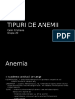 Tipuri de Anemii