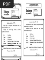 Undangan Tahlil ( 1 lembar isi 2 )