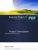Business Project Plan Summary