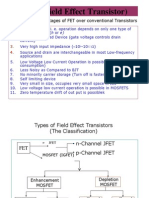 Advantages of FET over BJT and types of FETs