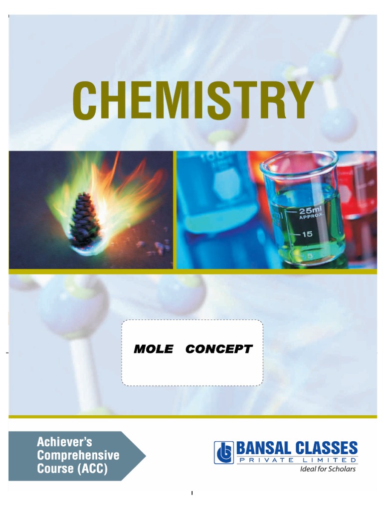 Mole Concept Overview and Exercises | PDF | Atomic Mass Unit | Mole (Unit)