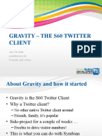 Gravity - The S60 Twitter Client: Jan Ole Suhr Mobileways - de Founder and Owner