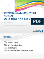 Commercialising With Nokia: Ovi Store and Beyond