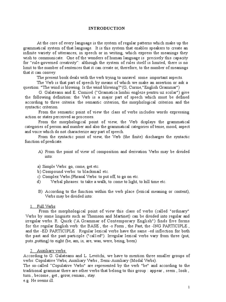 Understanding English Verbs and Modals | PDF | Verb | Grammar