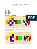 Fórmulas para El Cubo Rubik - Esquinas
