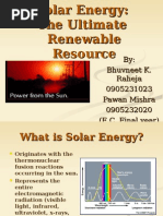 Solar Energy - The Ultimate Renewable Resource