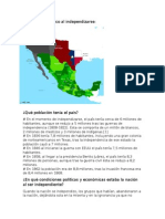Territorio de México Al Independizarse