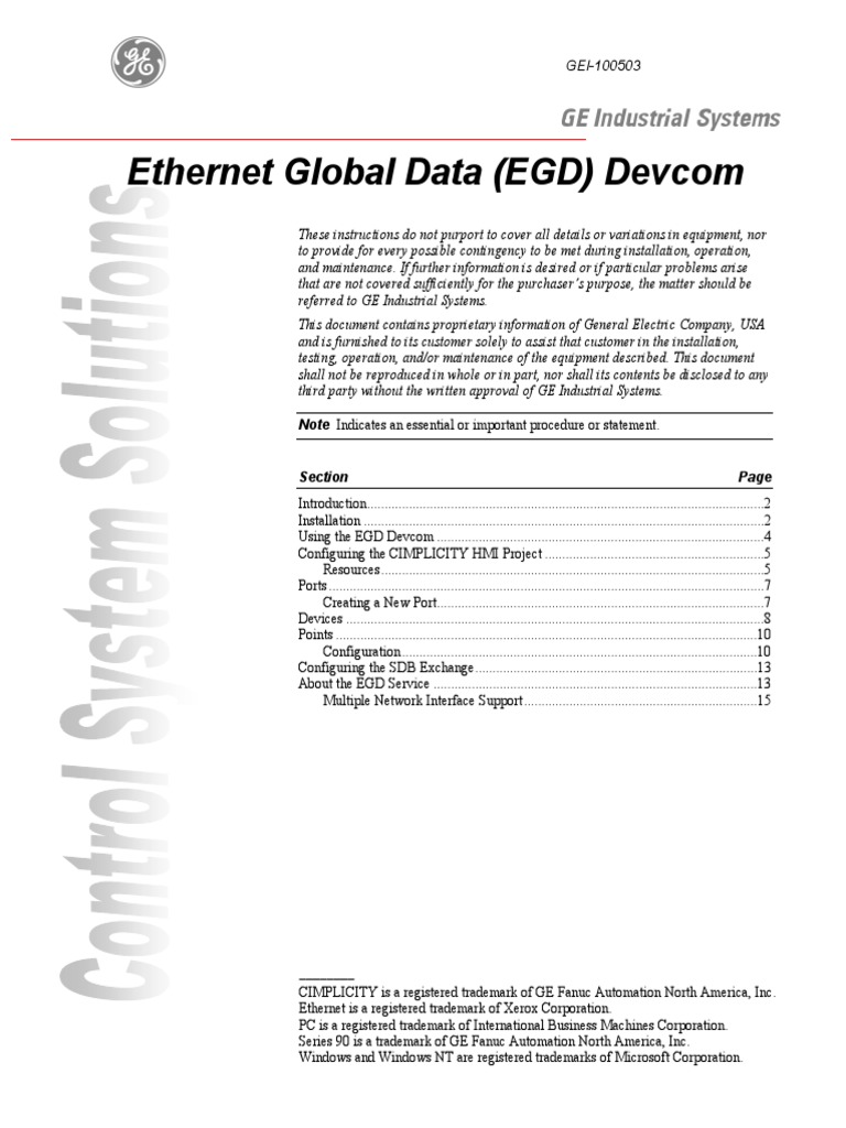 EGD Devcom Installation Guide | PDF | Port (Computer Networking ...