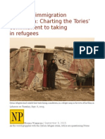 Canada's Immigration Reputation Charting The Tories' Commitment To Taking in Refugees