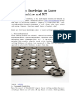 Some Basic Knowledge on Laser Cutting Machine and NCT