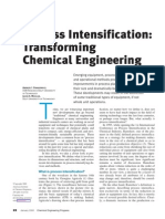 Process Intensification Transforming Chemical Engineering