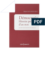 Démocratie, Histoire Politique D'un Mot PDF