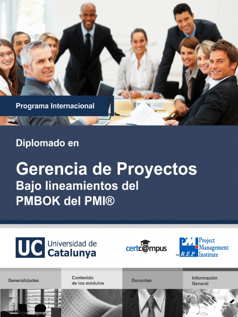 Diplomado en Gerencia de Proyectos PMBOK | PDF