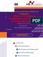 Treatment on kenaf fibre yarn