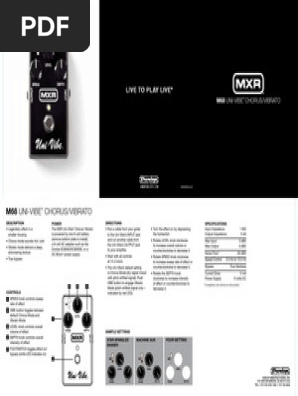 M68 Uni-Vibe: Chorus/Vibrato | PDF | Home & Garden