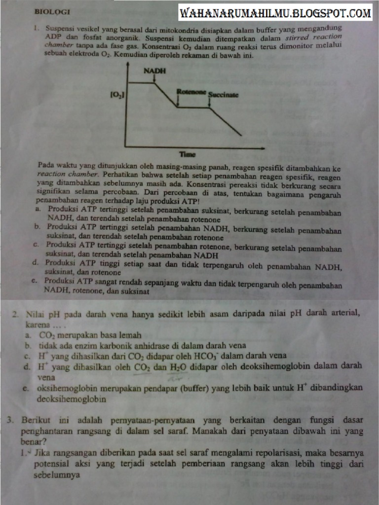 Soal Olimpiade Kedokteran (Medspin 2013)